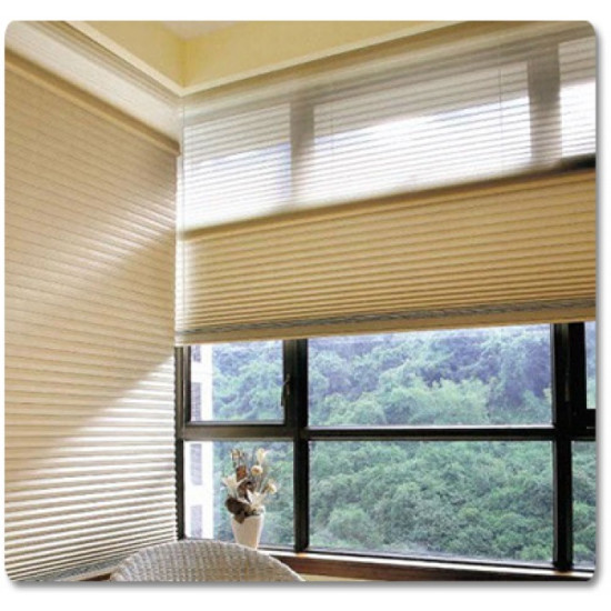 Traditionel Honeycombplisségardin - Ensfarvede