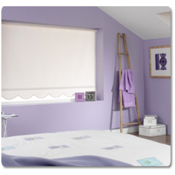 Fjedertræksrullegardiner - Ensfarvede