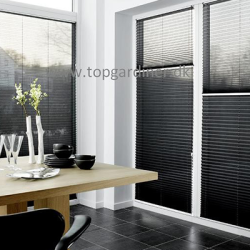  Plissegardiner Alu-Metal Bagside 20mm Traditionel