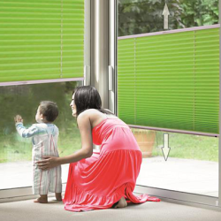 Up & Down Plisségardin - Ensfarvede 20mm