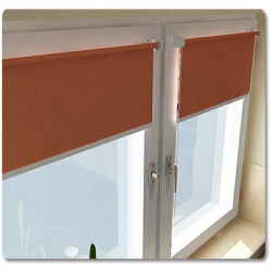 Ovenlys Rullegardin - Ensfarvede